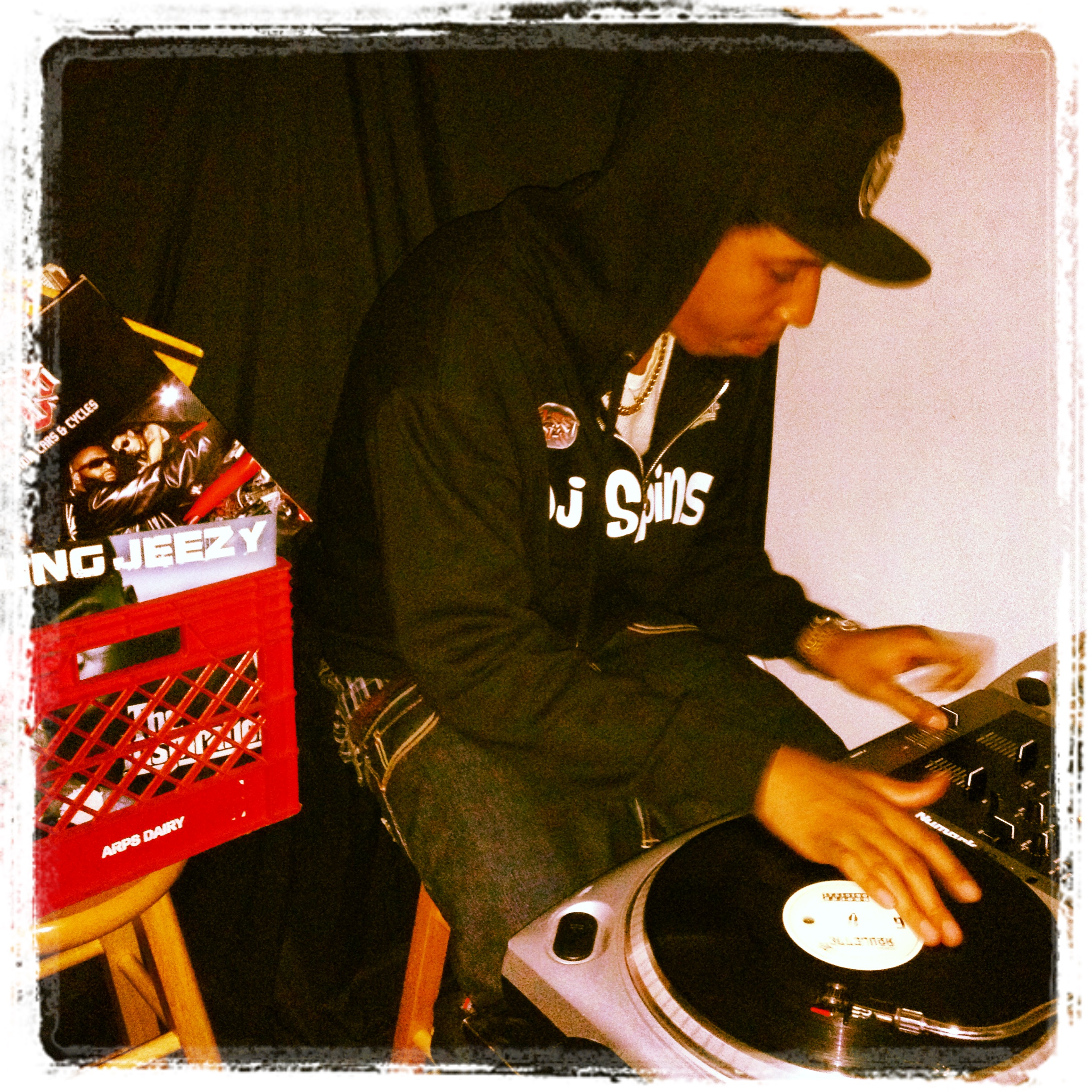 Dj spins Dj spins