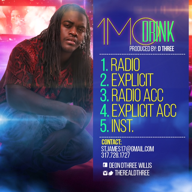 Dthree - 1 Mo Drink (DJ Service Pack)