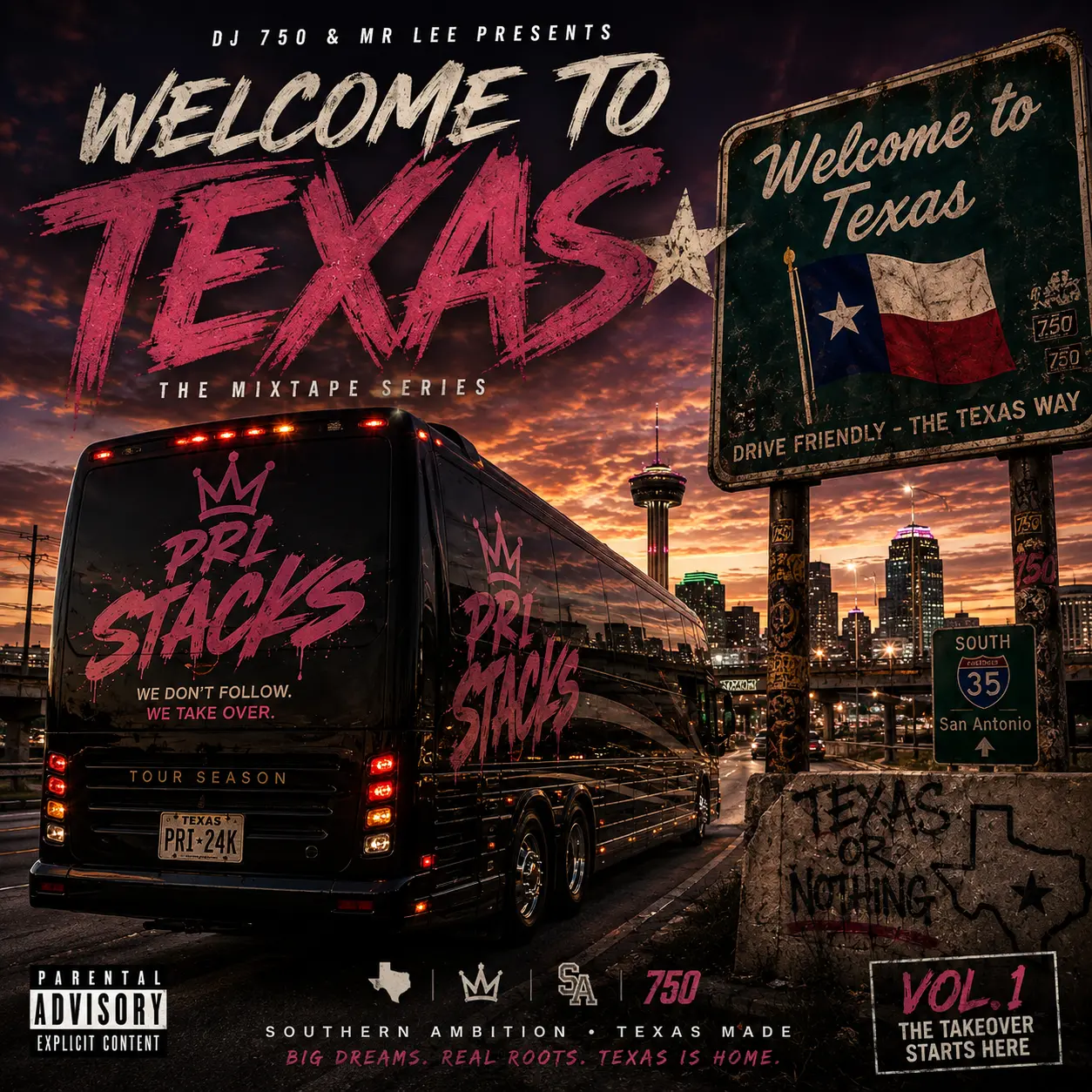 Dj 750 & Mr Lee Presents Welcome To Texas Mixtape Pri Stacks Edition